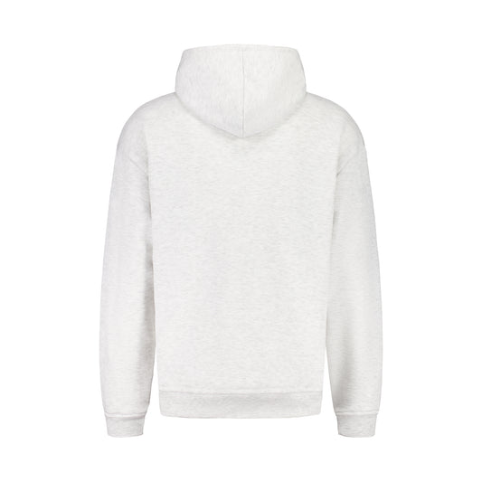 Unisex Relaxed Hoodie White Marle