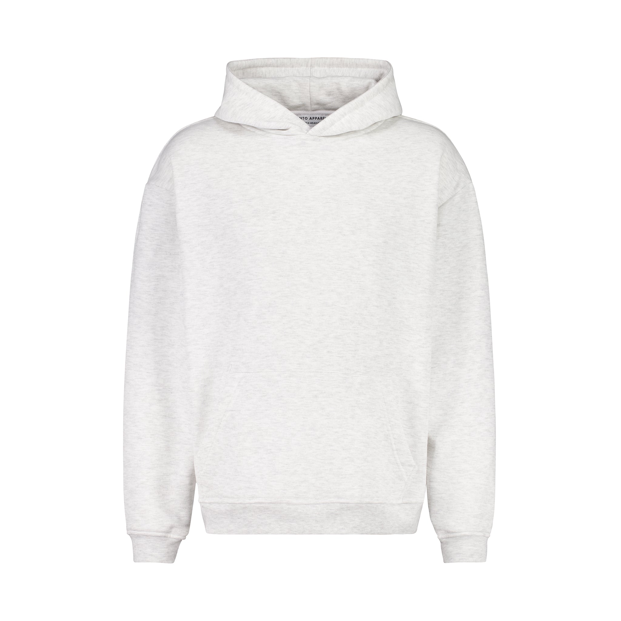 Unisex Relaxed Hoodie White Marle – Anto Apparel Manufacturing