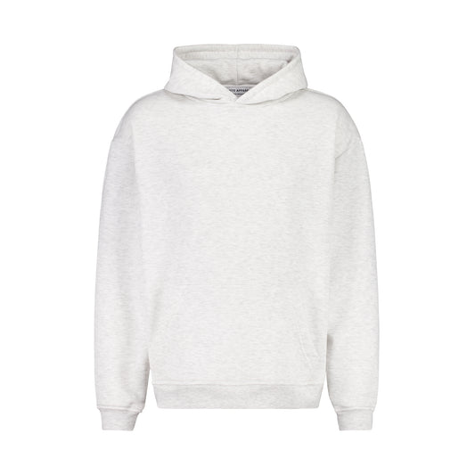 Unisex Relaxed Hoodie White Marle